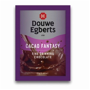 Douwe Egberts Cacao Fantasy Drinking Chocolate 20g - Ctn of 100 Single Serve Sachets