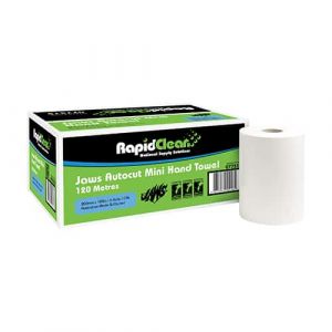 Rapid Clean Mini Auto Cut Hand Towel 120m - Ctn 6 Rolls