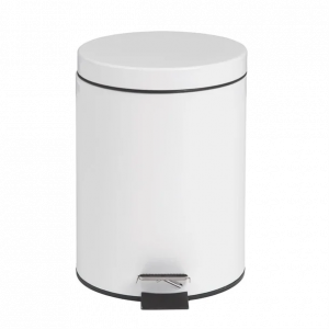 Pedal White Bin - 5L