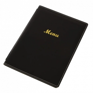 Leatherette Style Menu Cover A4