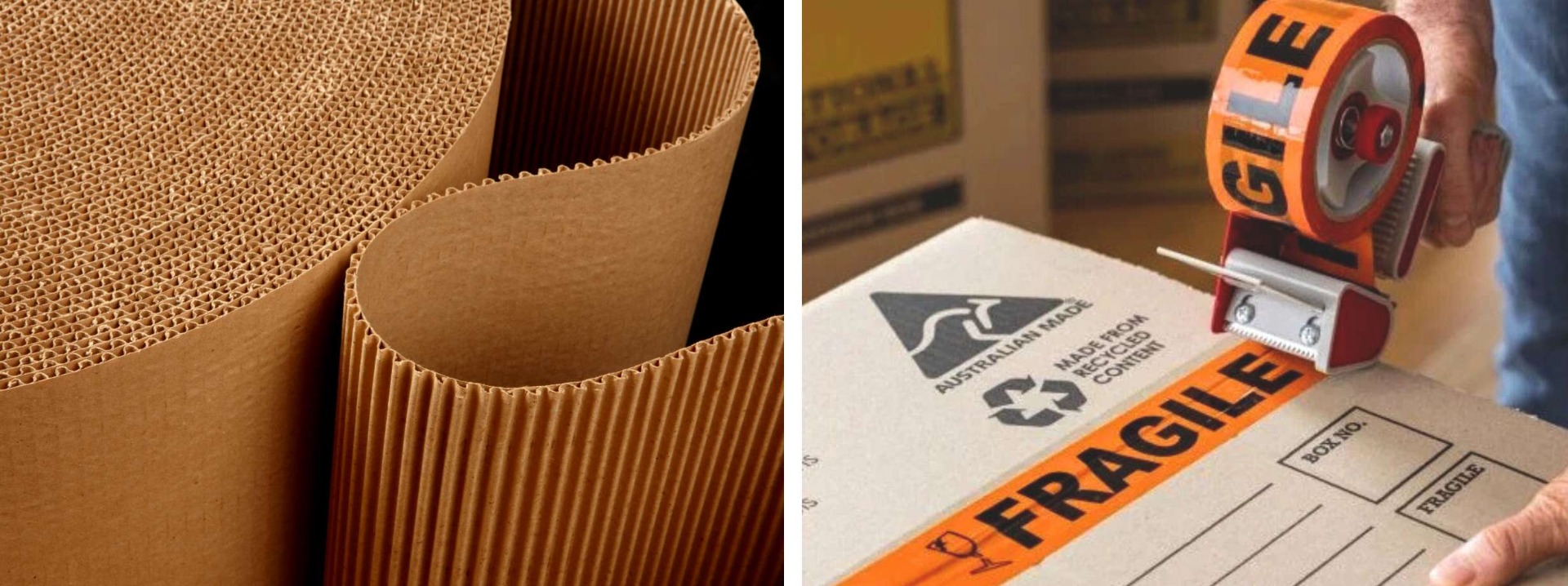 fagile tape cardboard